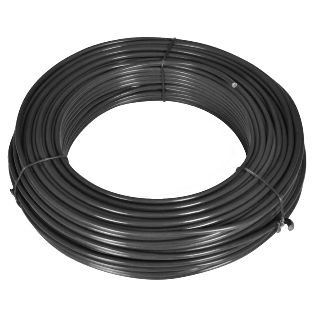 vidaXL Zaun-Spanndraht 80 m 2,1/3,1 mm Stahl Grau