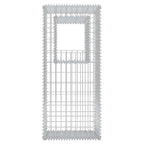 vidaXL Gabionenkorb Pfosten/Pflanzkasten 2 Stk. Stahl 50×50×120 cm