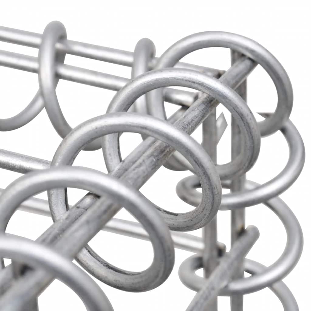 vidaXL Gabionenkorb U-Form Stahl 160×20×150 cm
