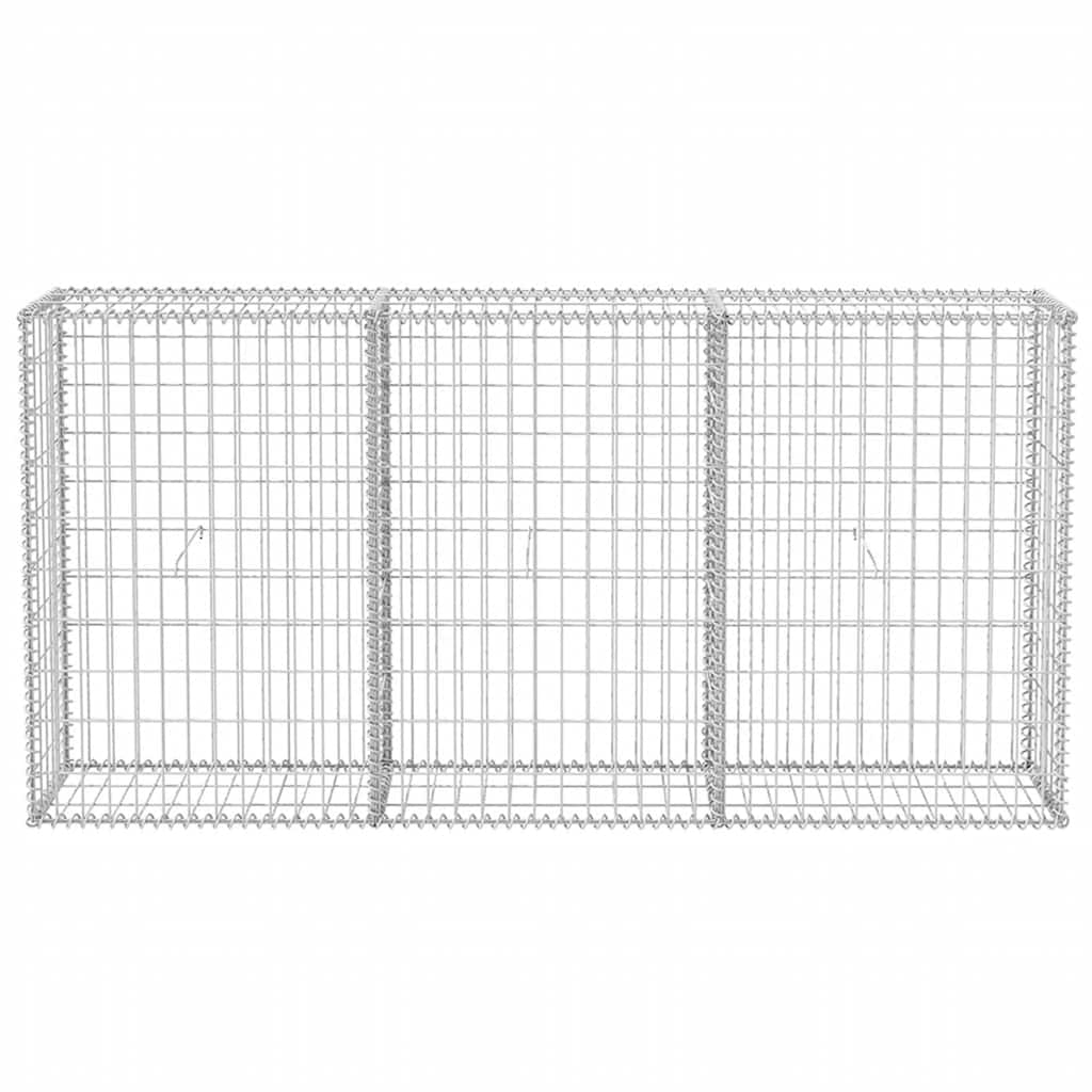 vidaXL Gabionenkorb Stahl 200×30×100 cm