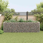 vidaXL Gabionen-Hochbeet Stahl 360×90×100 cm