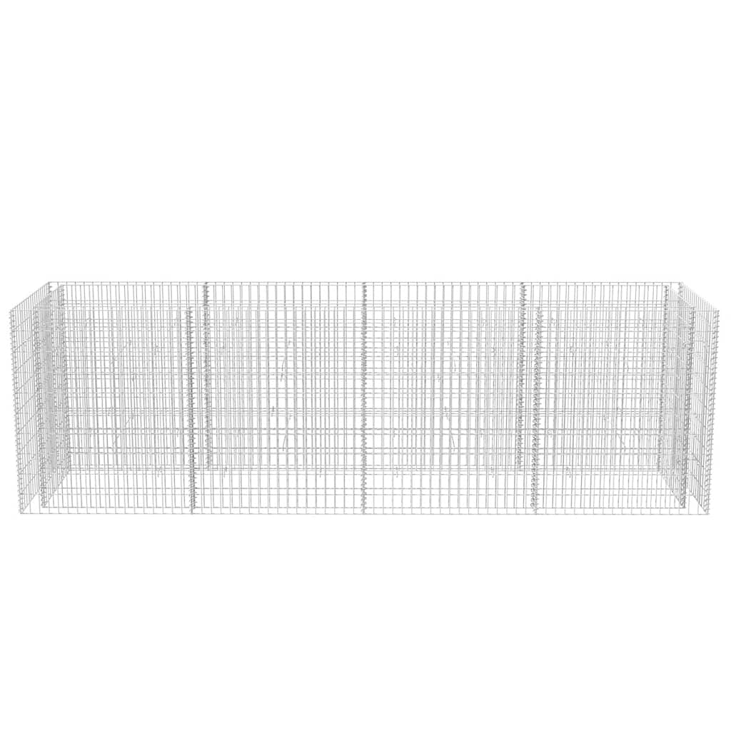 vidaXL Gabionen-Hochbeet Stahl 360×90×100 cm