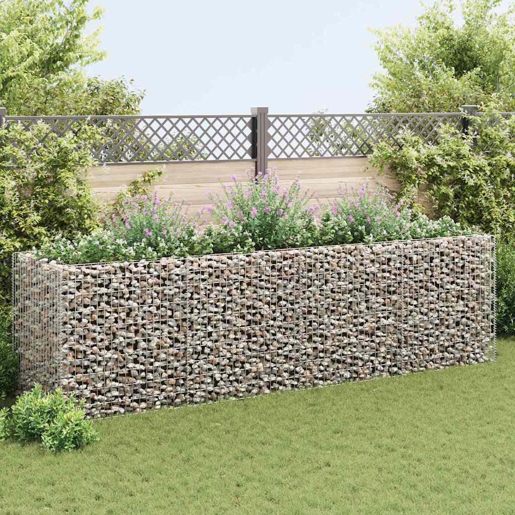 vidaXL Gabionen-Hochbeet Stahl 360×90×100 cm