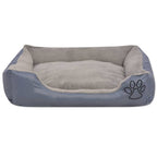 vidaXL Hundebett mit gepolstertem Kissen Größe XXL Grau
