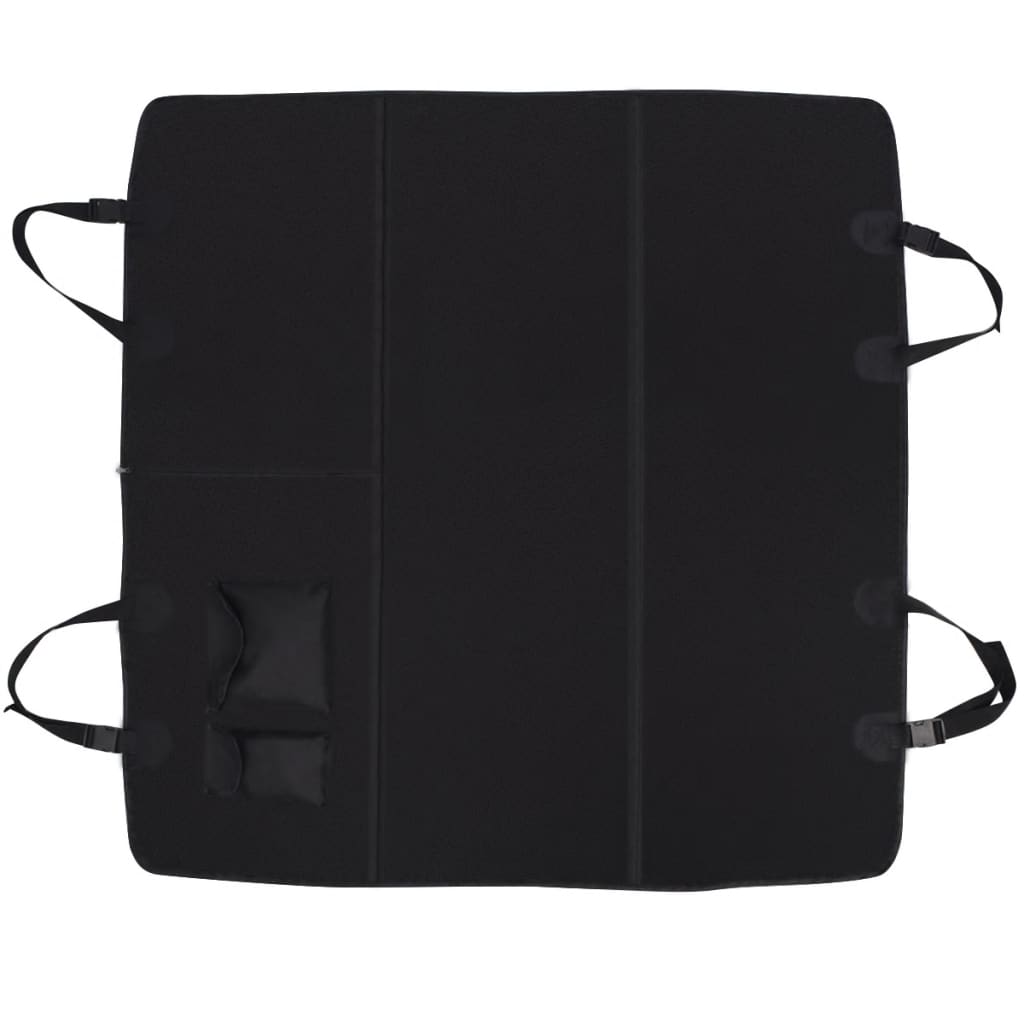 vidaXL Haustier-Rücksitzbezug 148x142 cm Schwarz