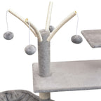 vidaXL Katzen-Kratzbaum 125 cm Grau