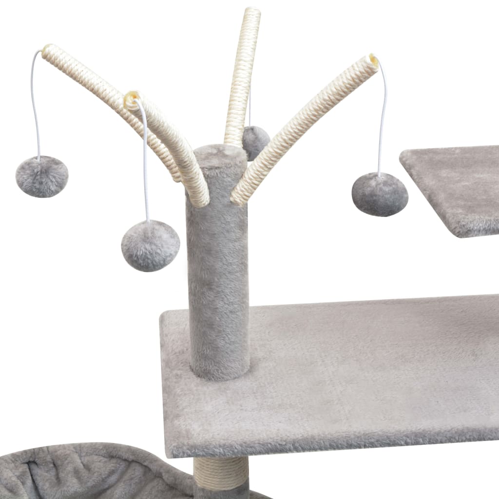 vidaXL Katzen-Kratzbaum 125 cm Grau