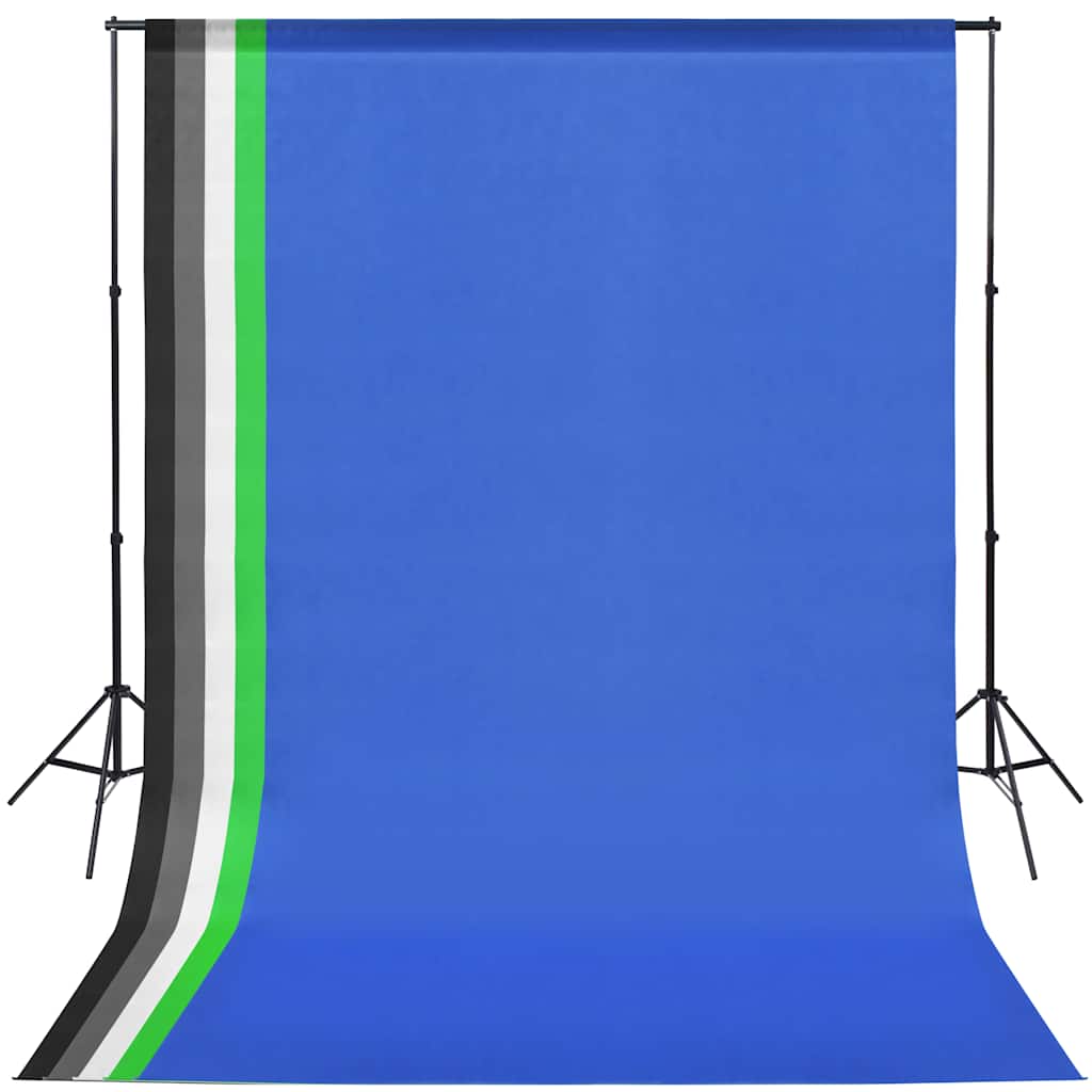 vidaXL Fotostudio-Set 5 farbige Hintergründe & 2 Softboxen