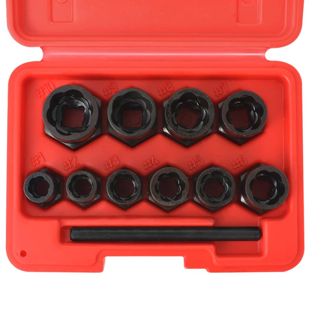 vidaXL 11tlg. Schraubenausdreher-Set für beschädigte Schrauben/Muttern