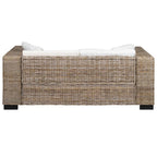vidaXL 2-Sitzer Sofa Echtes Rattan