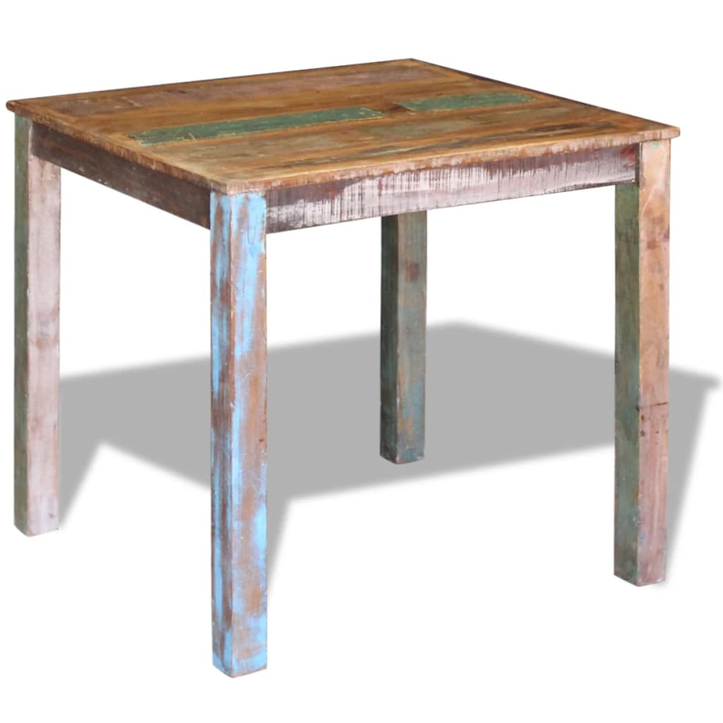vidaXL Esstisch Altholz Massiv 80x82x76 cm