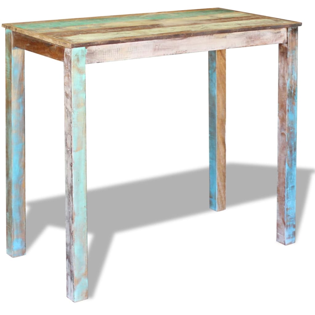 vidaXL Bartisch Altholz Massiv 115x60x107 cm