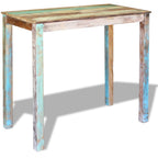 vidaXL Bartisch Altholz Massiv 115x60x107 cm