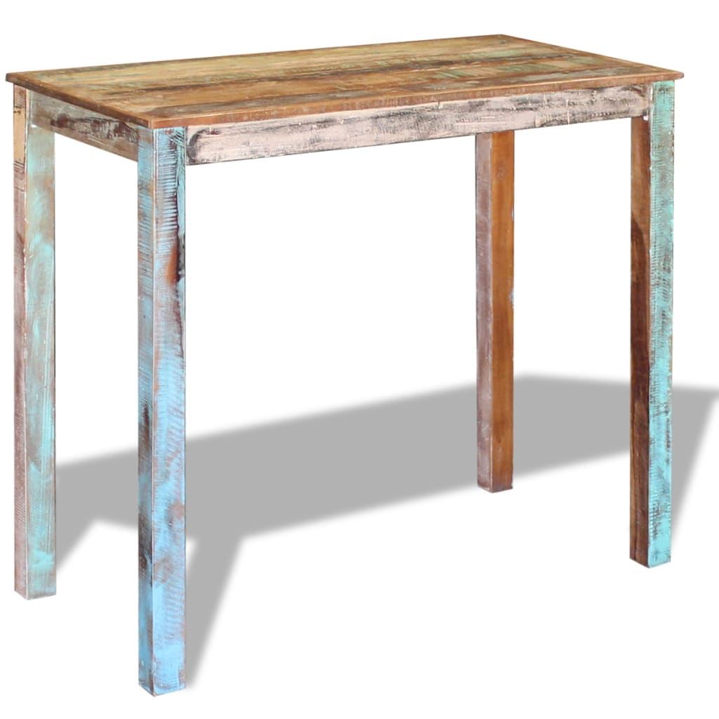 vidaXL Bartisch Altholz Massiv 115x60x107 cm