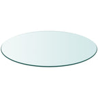 vidaXL Tischplatte aus gehärtetem Glas rund 300 mm