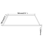 vidaXL Tischplatte aus gehärtetem Glas quadratisch 700x700 mm