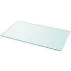 vidaXL Tischplatte aus gehärtetem Glas rechteckig 1000x620 mm