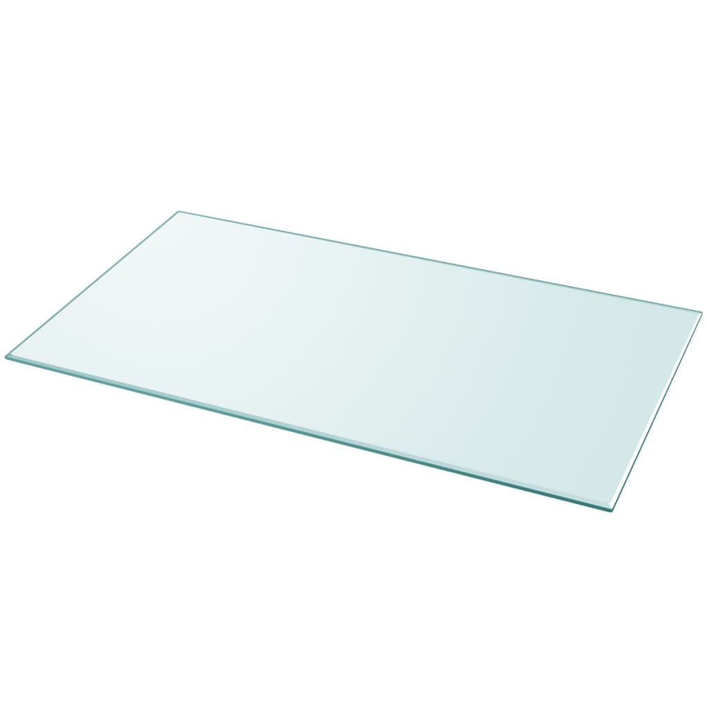 vidaXL Tischplatte aus gehärtetem Glas rechteckig 1000x620 mm