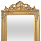 vidaXL Standspiegel im Barock-Stil 160x40 cm Golden