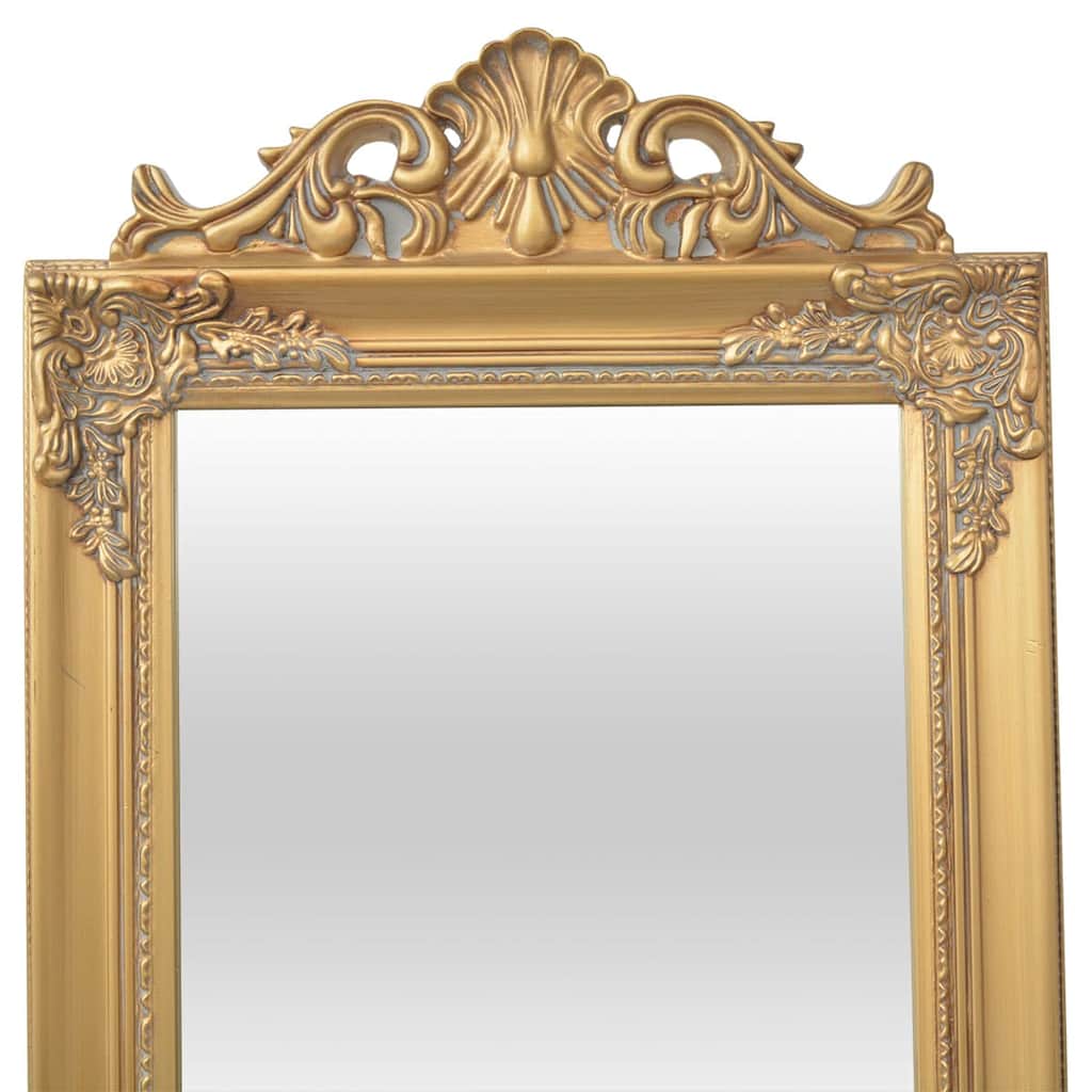 vidaXL Standspiegel im Barock-Stil 160x40 cm Golden