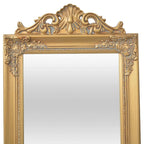 vidaXL Standspiegel im Barock-Stil 160x40 cm Golden