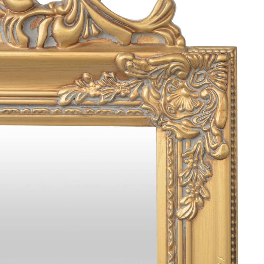 vidaXL Standspiegel im Barock-Stil 160x40 cm Golden