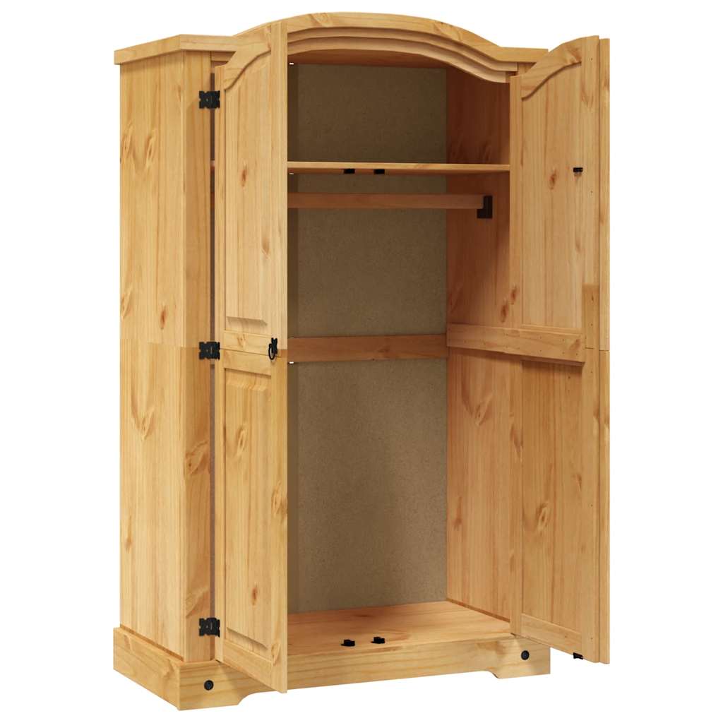 vidaXL Kleiderschrank Mexiko-Stil Kiefernholz 2 Türen