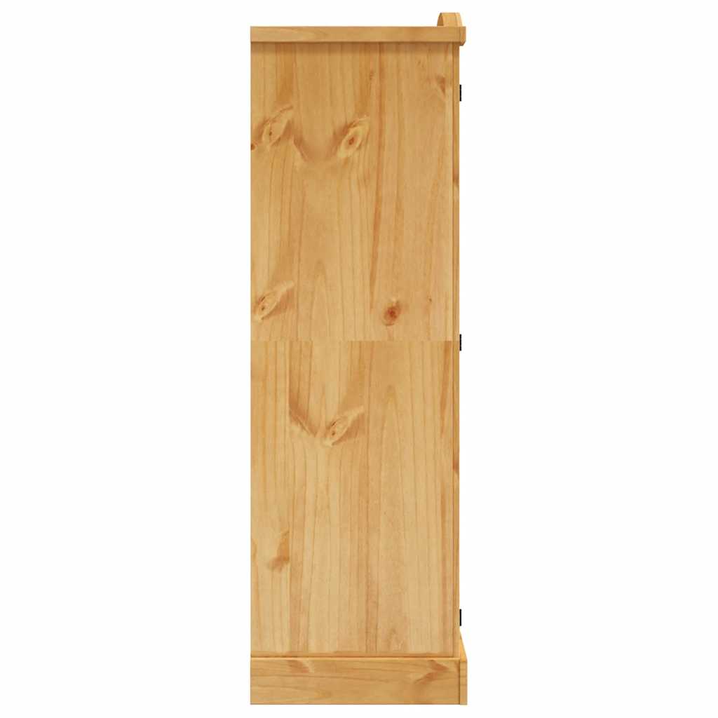 vidaXL Kleiderschrank Mexiko-Stil Kiefernholz 2 Türen