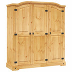 vidaXL Kleiderschrank Mexiko-Stil Kiefernholz 3 Türen