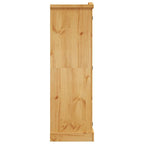 vidaXL Kleiderschrank Mexiko-Stil Kiefernholz 3 Türen