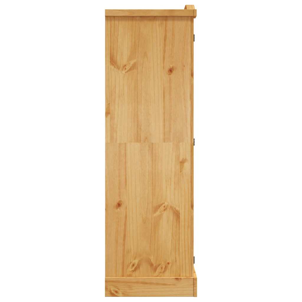 vidaXL Kleiderschrank Mexiko-Stil Kiefernholz 3 Türen
