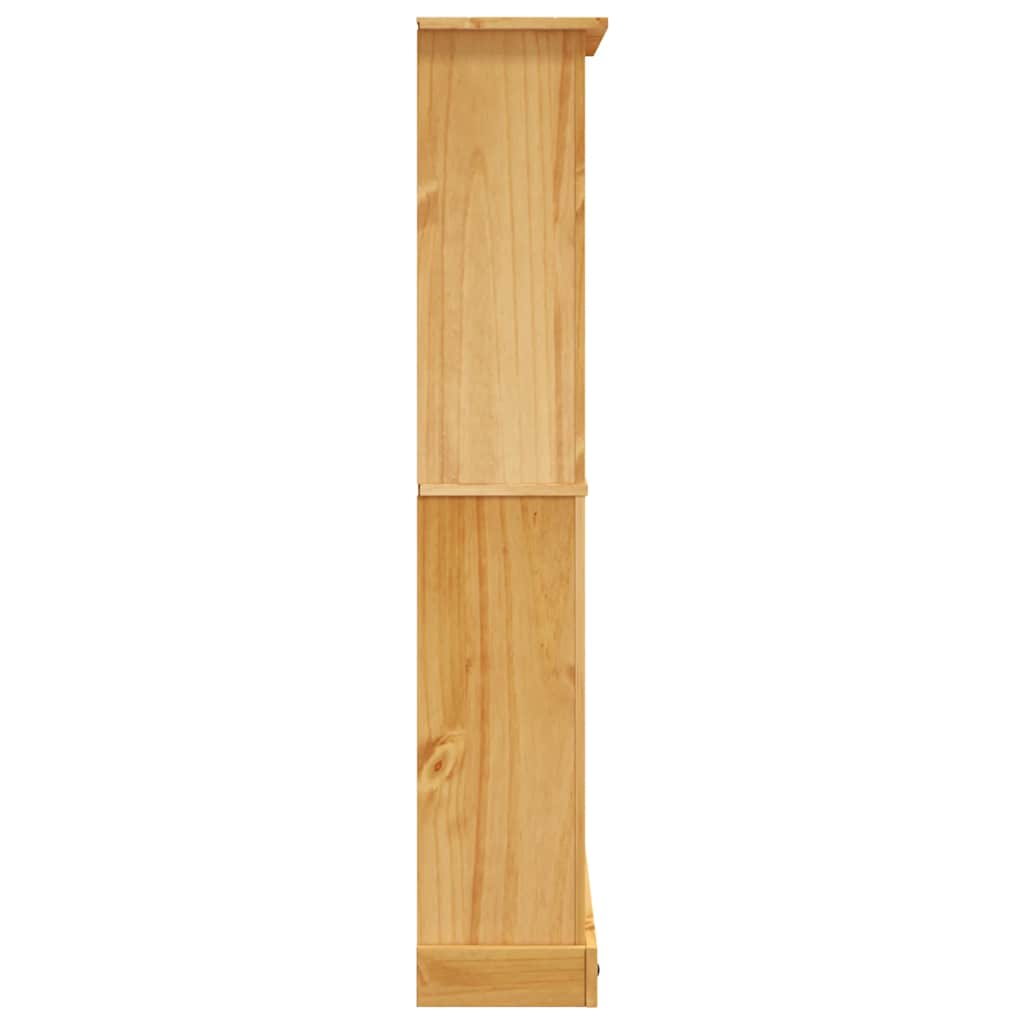 vidaXL Bücherschrank 4 Fächer Mexiko-Stil Kiefernholz 80x29x150 cm