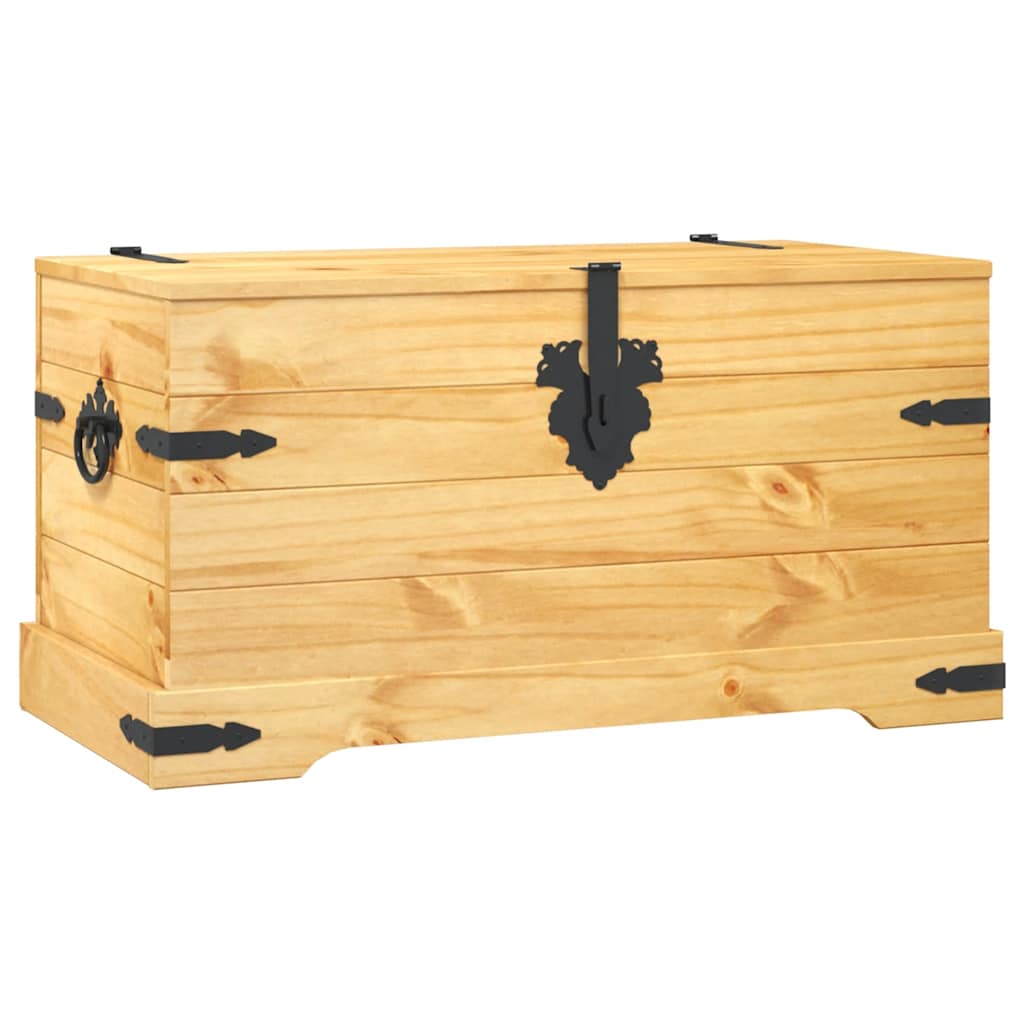 vidaXL Truhe Mexiko-Stil Kiefernholz 91x49,5x47 cm