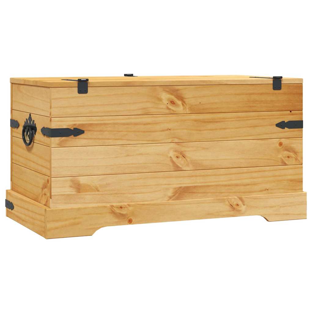 vidaXL Truhe Mexiko-Stil Kiefernholz 91x49,5x47 cm