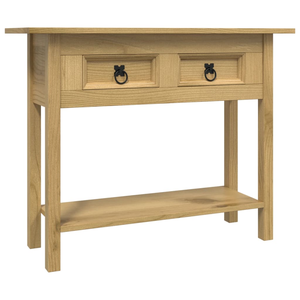 vidaXL Konsolentisch im Mexiko-Stil Kiefer Massiv Corona 93x34,5x73 cm