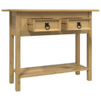 vidaXL Konsolentisch im Mexiko-Stil Kiefer Massiv Corona 93x34,5x73 cm