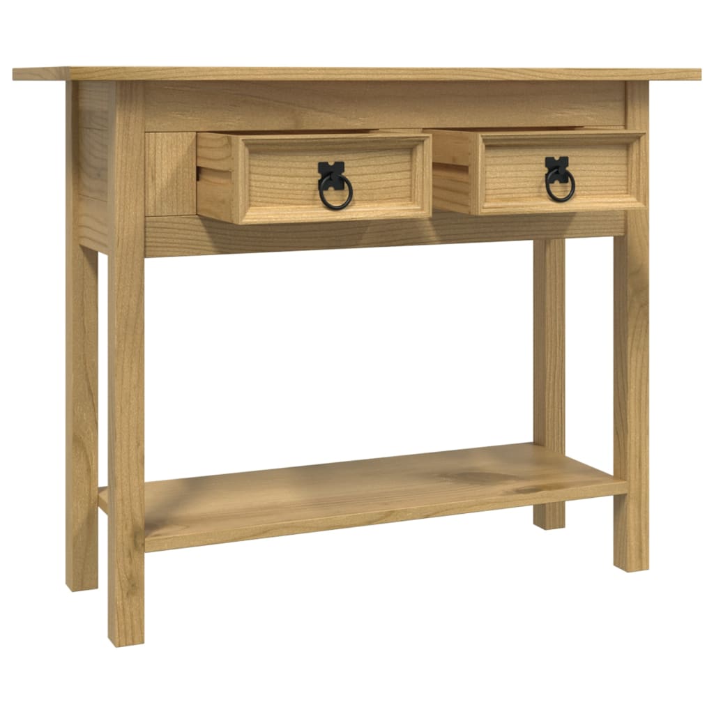 vidaXL Konsolentisch im Mexiko-Stil Kiefer Massiv Corona 93x34,5x73 cm