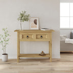 vidaXL Konsolentisch im Mexiko-Stil Kiefer Massiv Corona 93x34,5x73 cm