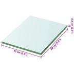 vidaXL Regalboden Glas Transparent 20x12 cm