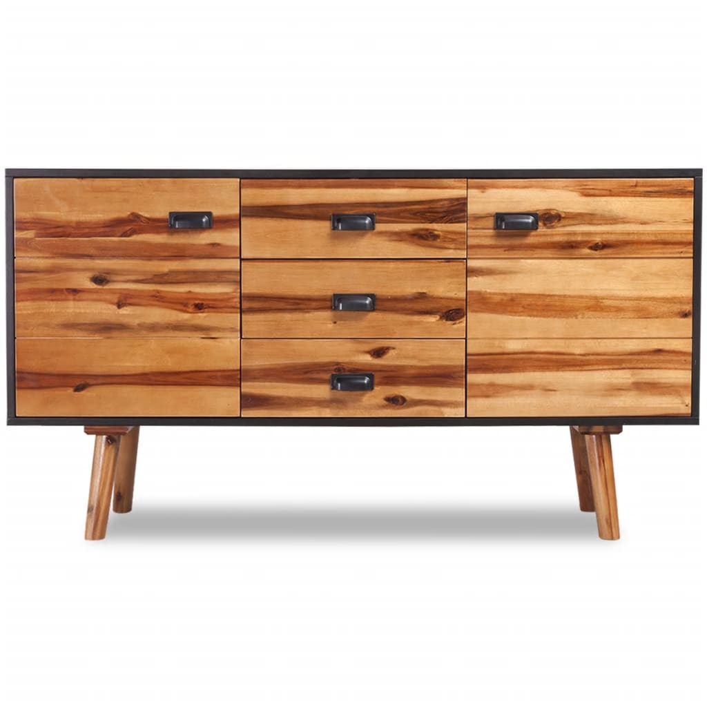 vidaXL Sideboard Massivholz Akazie 115x35x70 cm