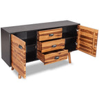 vidaXL Sideboard Massivholz Akazie 115x35x70 cm