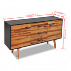 vidaXL Sideboard Massivholz Akazie 115x35x70 cm