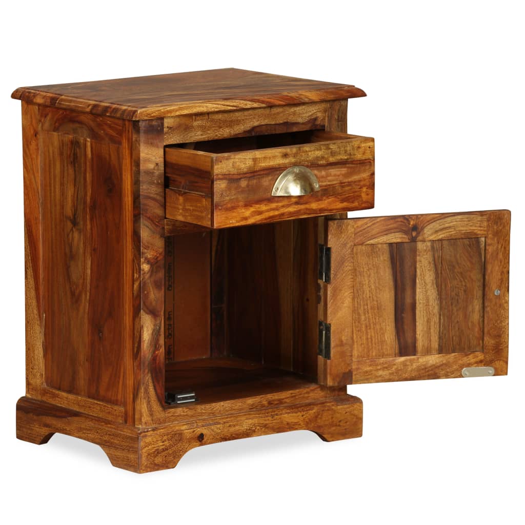 vidaXL Nachttische 2 Stk. 40x30x50 cm Massivholz Akazie