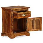 vidaXL Nachttische 2 Stk. 40x30x50 cm Massivholz Akazie