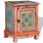 vidaXL Nachttisch Massivholz Mango Orange