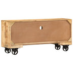 vidaXL TV-Schrank Raues Mangoholz 110x30x50 cm