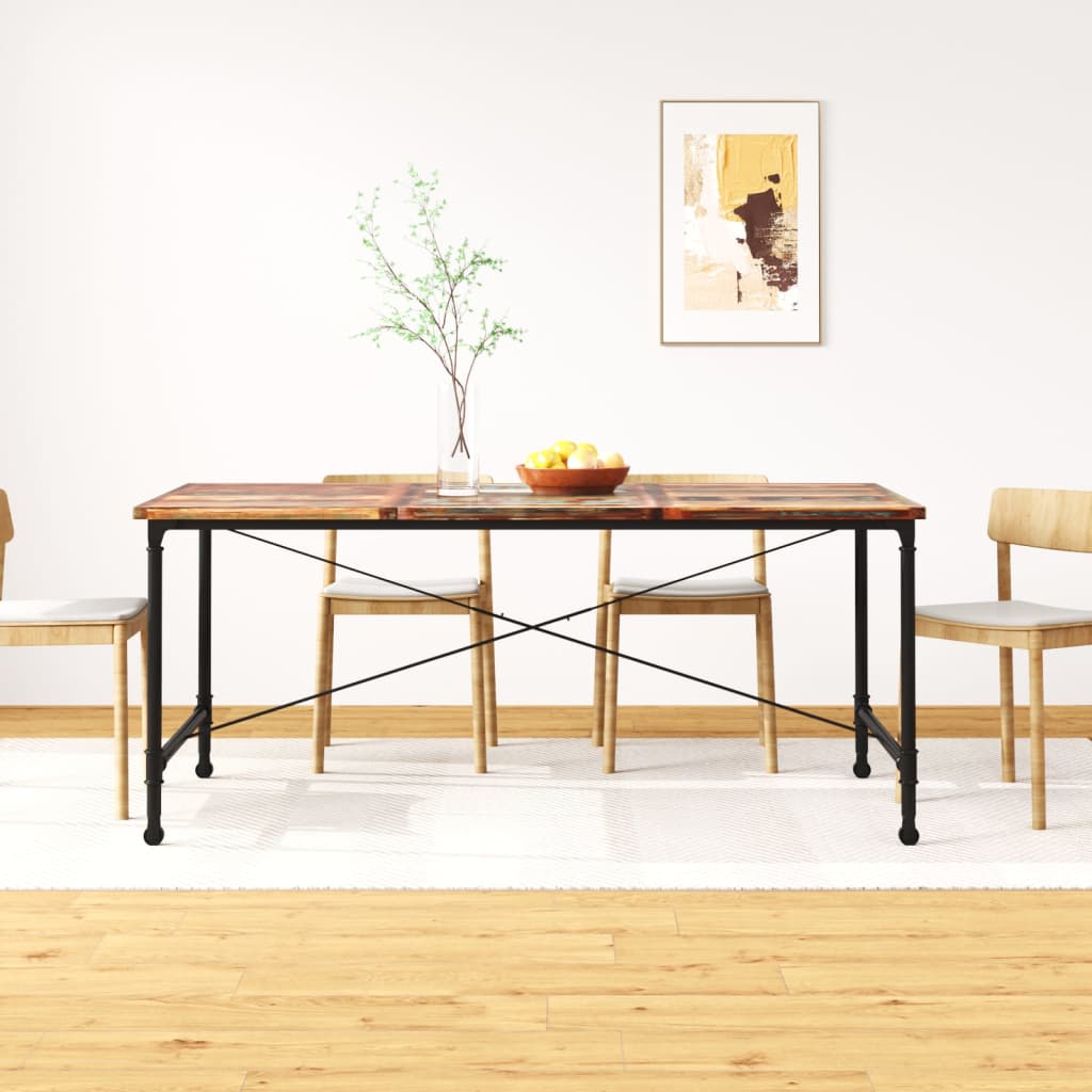 vidaXL Esstisch Altholz Massiv 80x82x76 cm