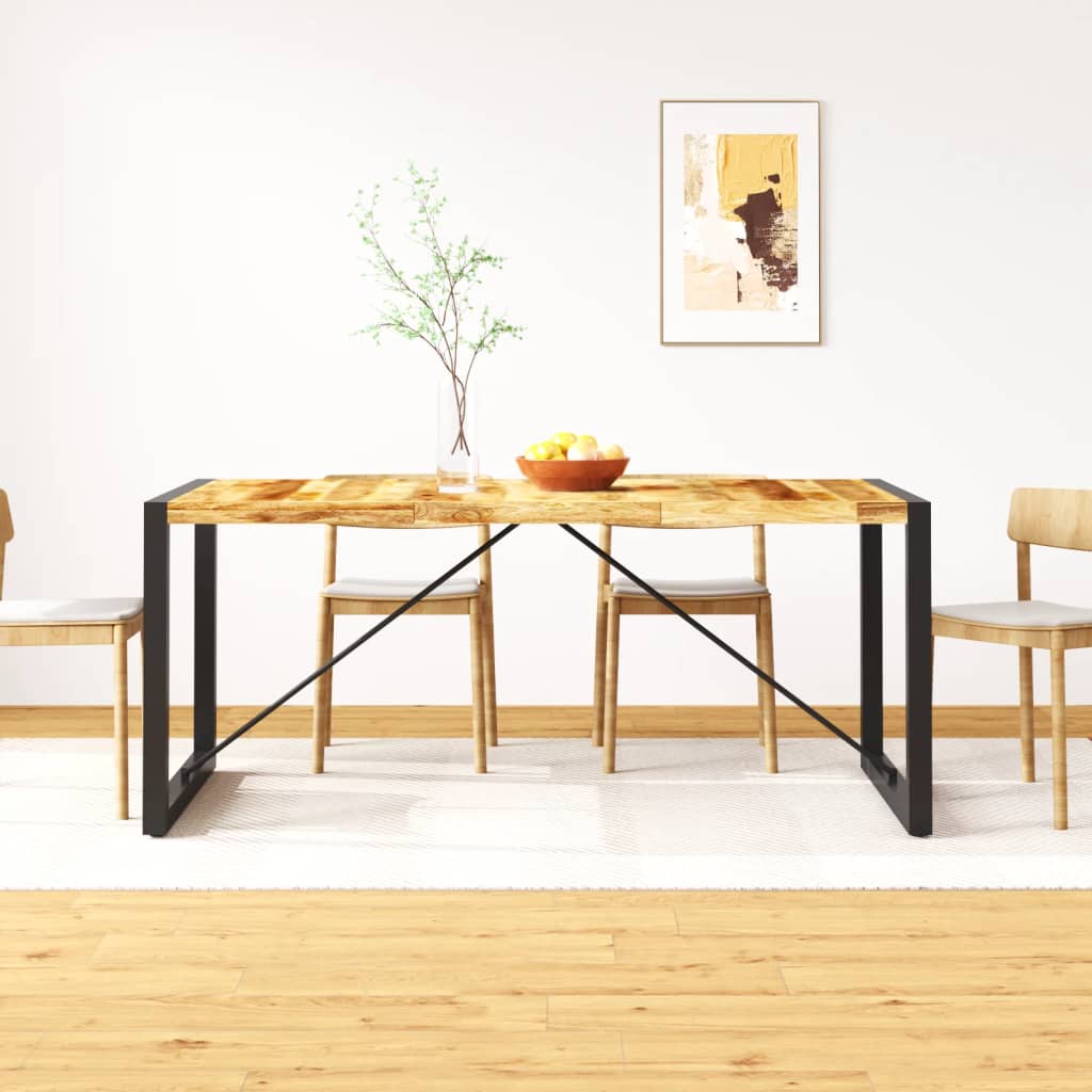 vidaXL Esstisch Raues Massives Mangoholz 120 cm