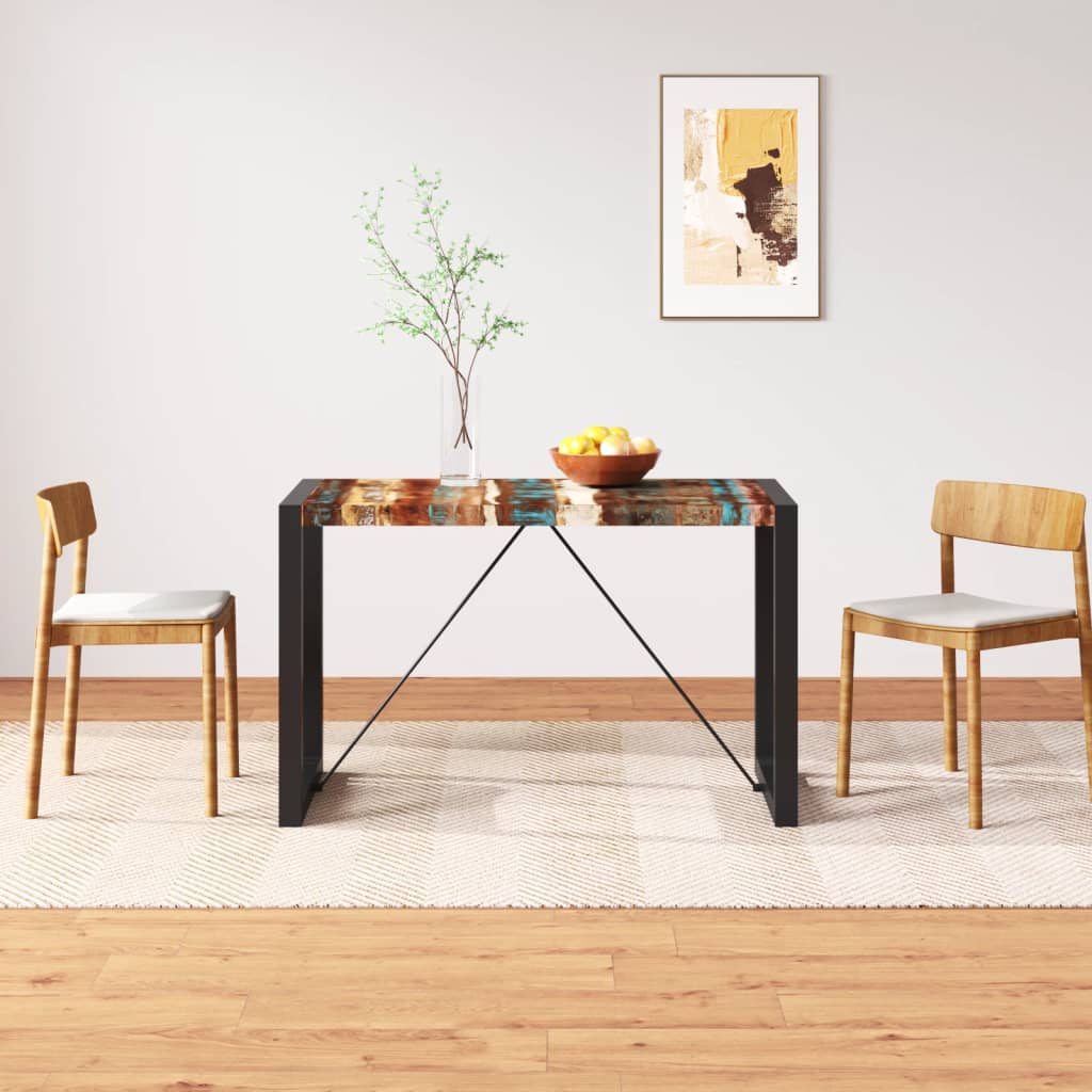 vidaXL Esstisch Altholz Massiv 80x82x76 cm