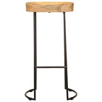 vidaXL Barhocker 2 Stk. Mango Massivholz